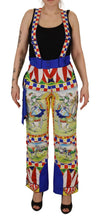 Multicolor Printed Snow Trouser Pants Dolce & Gabbana