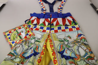 Multicolor Printed Snow Trouser Pants Dolce & Gabbana