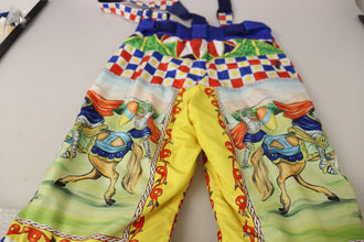 Multicolor Printed Snow Trouser Pants Dolce & Gabbana