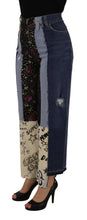 Multicolor Patchwork DG Fashion Wide Leg Denim Pant Dolce & Gabbana