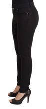 Black Mid Waist Skinny Denim Cotton Jeans Dolce & Gabbana