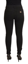 Black Mid Waist Skinny Denim Cotton Jeans Dolce & Gabbana
