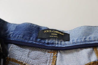 Multicolor Patchwork High Waist Denim Jeans Dolce & Gabbana