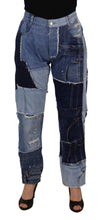 Multicolor Patchwork High Waist Denim Jeans Dolce & Gabbana