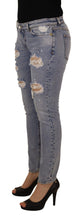 Blue Cotton Stretch Skinny Low Waist Denim Jeans Dolce & Gabbana