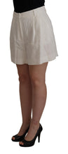 White High Waist Culotte Cotton Shorts Dolce & Gabbana