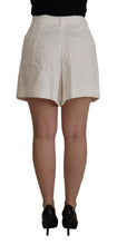 White High Waist Culotte Cotton Shorts Dolce & Gabbana