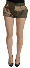 Green High Waist Hot Pants Cotton Army Shorts Dolce & Gabbana
