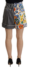 Multicolor Stripes Majolica Bermuda Shorts Dolce & Gabbana