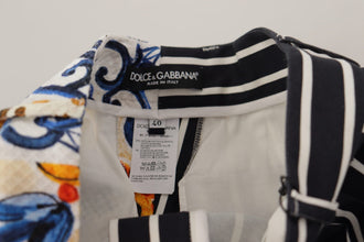 Multicolor Stripes Majolica Bermuda Shorts Dolce & Gabbana