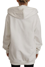 White Hoodie Pullover Embroidered Sweater Dolce & Gabbana
