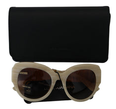 Beige Acetate Full Rim Brown Lense DG4294 Sunglasses Dolce & Gabbana