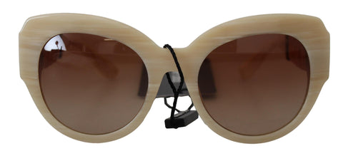 Beige Acetate Full Rim Brown Lense DG4294 Sunglasses Dolce & Gabbana
