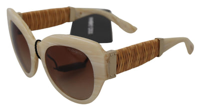 Beige Acetate Full Rim Brown Lense DG4294 Sunglasses Dolce & Gabbana
