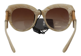 Beige Acetate Full Rim Brown Lense DG4294 Sunglasses Dolce & Gabbana