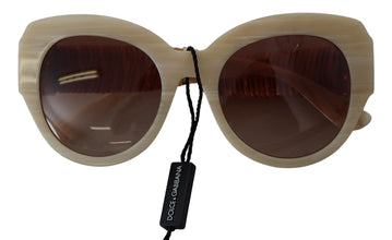 Beige Acetate Full Rim Brown Lense DG4294 Sunglasses Dolce & Gabbana