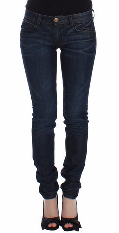 Blue Slim Jeans Denim Pants Skinny Leg Stretch Ermanno Scervino
