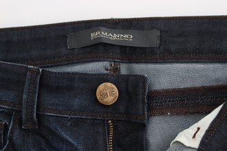 Blue Slim Jeans Denim Pants Skinny Leg Stretch Ermanno Scervino
