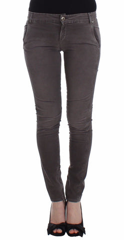 Gray Slim Jeans Denim Pants Skinny Leg Stretch Ermanno Scervino