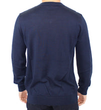 Blue Wool Blend V-neck Pullover Sweater Ermanno Scervino