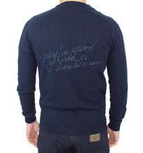 Blue Wool Cashmere Cardigan Pullover Sweater Ermanno Scervino