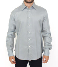 Gray Cotton Long Sleeve Casual Shirt Top Ermanno Scervino