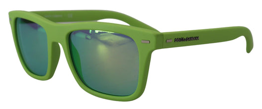 Green Rubber Full Rim Frame Shades DG6095 Acid Sunglasses Dolce & Gabbana