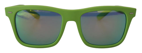 Green Rubber Full Rim Frame Shades DG6095 Acid Sunglasses Dolce & Gabbana