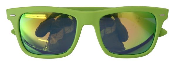 Green Rubber Full Rim Frame Shades DG6095 Acid Sunglasses Dolce & Gabbana