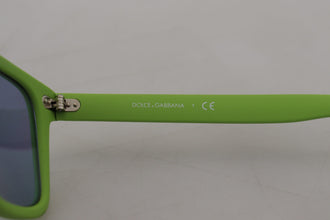Green Rubber Full Rim Frame Shades DG6095 Acid Sunglasses Dolce & Gabbana