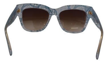 Blue Lace Acetate Rectangle DG4231 Shades Sunglasses Dolce & Gabbana