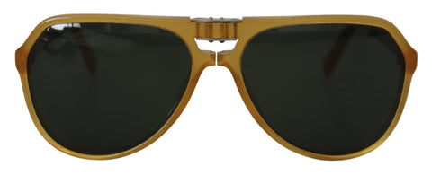 Yellow Acetate Black Lens Aviator DG4196 Sunglasses Dolce & Gabbana