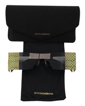 Gold Metal Rectangle Shades DG2263 Sunglasses Dolce & Gabbana