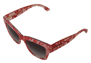 Red Lace Acetate Rectangle Shades  DG4231F  Sunglasses Dolce & Gabbana