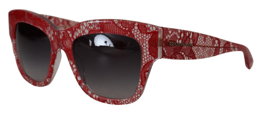 Red Lace Acetate Rectangle Shades DG4231Sunglasses Dolce & Gabbana