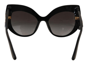 Black Gold Sequin Butterfly Polarized DG4326 Sunglasses Dolce & Gabbana