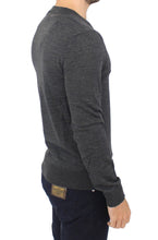 Gray Wool Blend V-neck Pullover Sweater Ermanno Scervino
