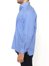 Blue Cotton Dress Classic Fit Shirt Ermanno Scervino