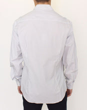 White Gray Striped Regular Fit Casual Shirt Ermanno Scervino
