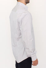 White Gray Striped Regular Fit Casual Shirt Ermanno Scervino