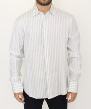 White Black Striped Regular Fit Casual Shirt Ermanno Scervino