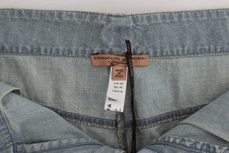 Beachwear Blue Denim City Casual Dress Shorts Ermanno Scervino