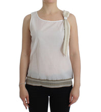 White Top Blouse Tank Shirt Sleeveless Ermanno Scervino