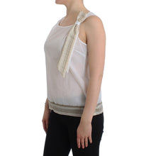 White Top Blouse Tank Shirt Sleeveless Ermanno Scervino