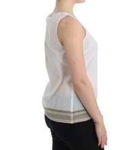 White Top Blouse Tank Shirt Sleeveless Ermanno Scervino
