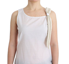 White Top Blouse Tank Shirt Sleeveless Ermanno Scervino