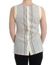 Beachwear Striped Top Blouse Shirt Bow Tank Ermanno Scervino
