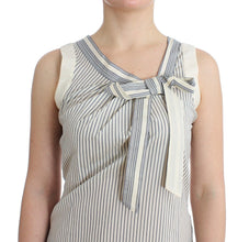 Beachwear Striped Top Blouse Shirt Bow Tank Ermanno Scervino