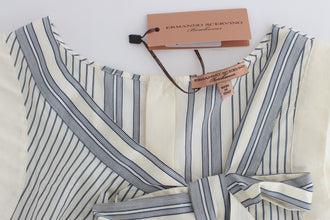 Beachwear Striped Top Blouse Shirt Bow Tank Ermanno Scervino