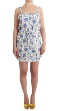 Beachwear Blue Floral Beach Mini Dress Short Ermanno Scervino